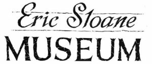 eric sloane museum logo black lettering on a white background