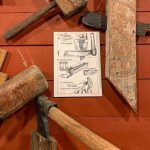 Sloanes-Illustration-explaining-early-American-hand-tools with tools in the photo